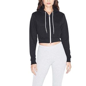 American Apparel Cropped Fleece Jacket M